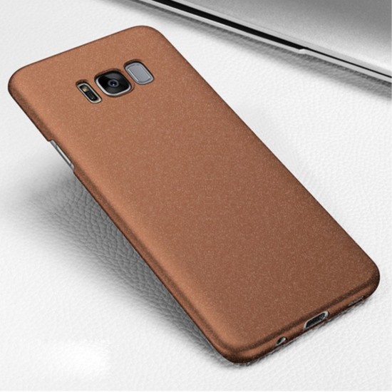 Rock Sand Matte All-wrapped PC Case for Samsung Galaxy Note 8 N950 - Brown - matēts plastikas aizmugures apvalks (bampers, vāciņš, slim silicone cover shell, bumper)