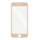 5D Hybrid Full Glue (ar noapaļotām malām) Tempered Glass screen protector film guard priekš Apple iPhone 6 Plus / 6S Plus - Zelts - Ekrāna Aizsargstikls / Bruņota Stikla Aizsargplēve (Full screen size curved)