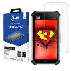 3MK FlexibleGlass Hybrid Tempered Glass / Film protector priekš CAT S50 - hibrīds ekrāna aizsargstikls / aizsargplēve