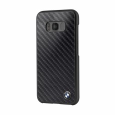 BMW Carbon Faceplate BMHCS8MBC priekš Samsung Galaxy S8 G950 - Melns - aizmugures apvalks (bampers, vāciņš, slim cover, bumper)