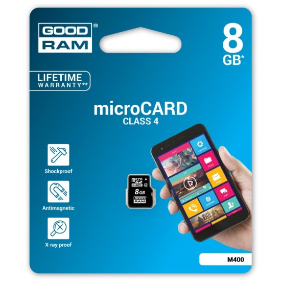 Goodram 8GB Micro SDHC Card class4 Atmiņas karte