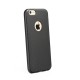 Forcell Fiber Case priekš Apple iPhone 6 Plus / 6S Plus - Melns - triecienizturīgs karbona-silikona aizmugures apvalks (bampers, vāciņš, slim back cover, bumper)