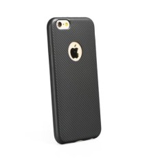 Forcell Fiber Case priekš Xiaomi Redmi Note 4 / Note 4X - Melns - triecienizturīgs karbona-silikona aizmugures apvalks (bampers, vāciņš, slim back cover, bumper)