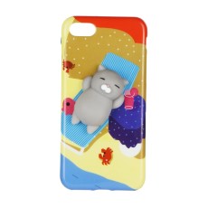 Squishy 3D Back Case priekš Samsung Galaxy J7 (2017) J730 - Design 2 - silikona aizmugures apvalks (bampers, maciņš, vāciņš, cover, bumper)