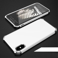 Kylin Series Detachable 3-in-1 Anodizing Process Plastic Hard Phone Case priekš Apple iPhone X / XS - Balts - plastikas aizmugures apvalks (bampers, vāciņš, PU back cover, bumper shell)