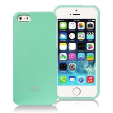 Mercury Jelly Case ar spīdumiem priekš Sony Xperia XZ1 G8341 / F8342 - Tirkīzs - silikona aizmugures apvalks (bampers, vāciņš, slim TPU silicone case cover, bumper)