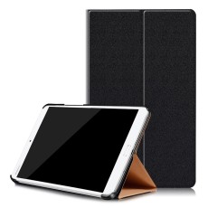 Sand-like Texture Leather Smart Case with Stand for Huawei MediaPad M3 8.4 - Black - sāniski atverams maciņš ar stendu (ādas maks, grāmatiņa, leather book wallet case cover stand)