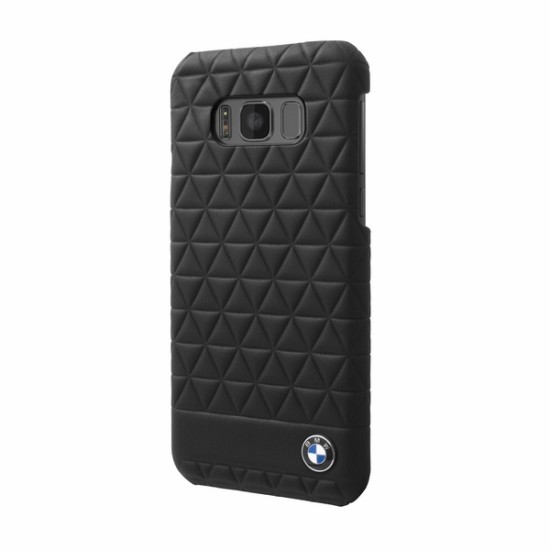 BMW Hexagon Hardcase BMHCS8LHEXBK priekš Samsung Galaxy S8 Plus G955 - Melns - aizmugures apvalks (bampers, vāciņš, slim cover, bumper)