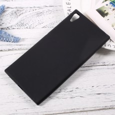 Matte Anti-scratch TPU Phone Case for Sony Xperia XA1 Ultra G3212 / G322 - Black - silikona aizmugures apvalks (bampers, vāciņš, slim TPU silicone case cover, bumper)
