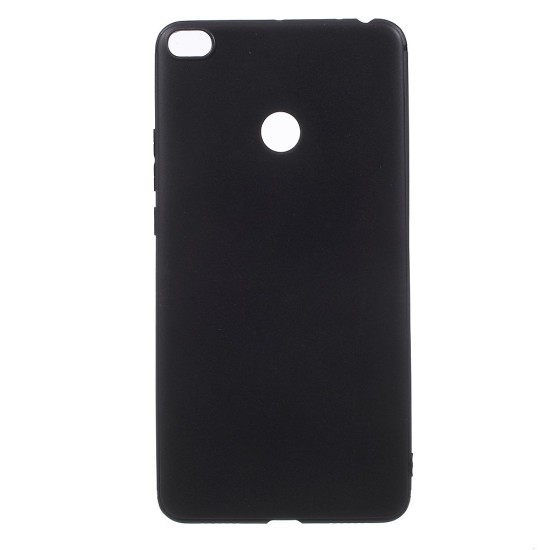 Matte Anti-scratch TPU Case for Xiaomi Mi Max 2 - Black - silikona aizmugures apvalks (bampers, vāciņš, slim TPU silicone case cover, bumper)