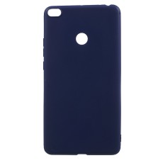 Matte Anti-scratch TPU Case for Xiaomi Mi Max 2 - Dark Blue - silikona aizmugures apvalks (bampers, vāciņš, slim TPU silicone case cover, bumper)