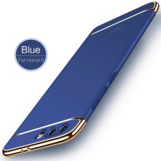MOFI 3-In-1 Plastic Back Case for Huawei Honor 9 - Blue - plastikas aizmugures apvalks (bampers, vāciņš, PU back cover, bumper shell)
