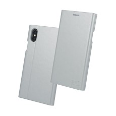 Beeyo Book Grande Book Case priekš Huawei P9 Lite mini - Sudrabains - sāniski atverams maciņš ar stendu (ādas maks, grāmatiņa, leather book wallet case cover stand)