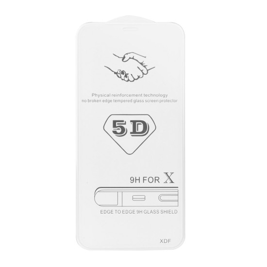 RoarKorea 5D Edge Glue (For Wallet Case) Tempered Glass screen protector film guard priekš Samsung Galaxy S7 Edge G935 - Balts - Ekrāna Aizsargstikls / Bruņota Stikla Aizsargplēve (Full screen size curved)