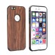 Forcell Wood Back Case priekš Apple iPhone 6 Plus / 6S Plus - Tumši Brūns - silikona aizmugures apvalks (bampers, vāciņš, slim TPU silicone case cover, bumper)