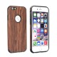 Forcell Wood Back Case priekš Apple iPhone 8 Plus - Tumši Brūns - silikona aizmugures apvalks (bampers, vāciņš, slim TPU silicone case cover, bumper)