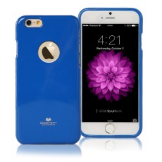 Mercury Jelly Case ar spīdumiem priekš Samsung Galaxy S9 G960 - Zils - silikona aizmugures apvalks (bampers, vāciņš, slim TPU silicone case cover, bumper)