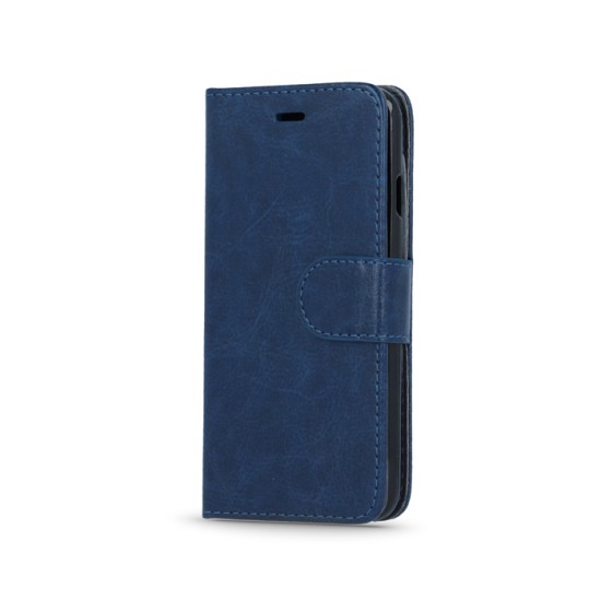 Twin 2in1 priekš Sony Xperia XA2 H4113 - Tumši Zils - sāniski atverams maciņš ar magnētisku silikona aizmugures apvalku (eko ādas maks, grāmatiņa, leather book case wallet cover)