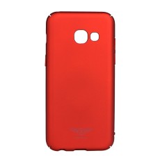 Kakusiga Lange Series Hard Protective Case priekš Samsung Galaxy A3 (2017) A320 - Sarkans - plastikas aizmugures apvalks (bampers, vāciņš, PU back cover, bumper shell)