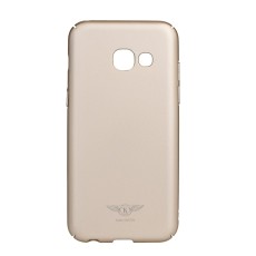 Kakusiga Lange Series Hard Protective Case priekš Samsung Galaxy A3 (2017) A320 - Zelts - plastikas aizmugures apvalks (bampers, vāciņš, PU back cover, bumper shell)