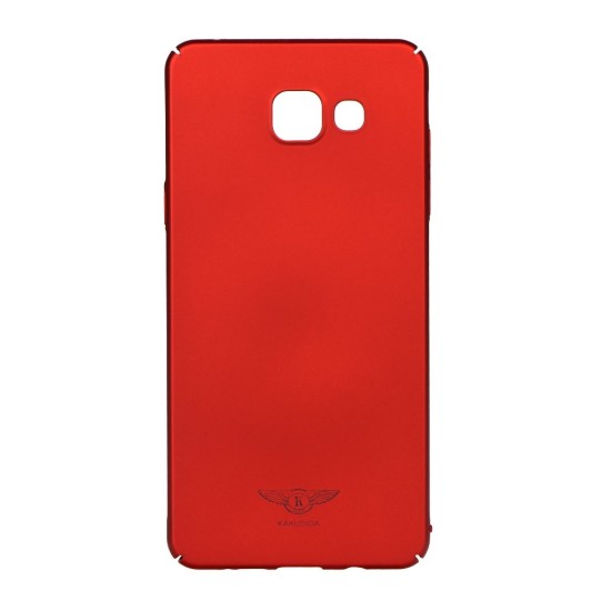 Kakusiga Lange Series Hard Protective Case priekš Samsung Galaxy A5 A510 (2016) - Sarkans - plastikas aizmugures apvalks (bampers, vāciņš, PU back cover, bumper shell)