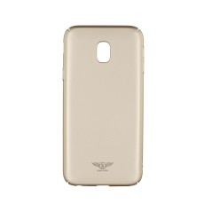 Kakusiga Lange Series Hard Protective Case priekš Samsung Galaxy J3 (2017) J330 - Zelts - plastikas aizmugures apvalks (bampers, vāciņš, PU back cover, bumper shell)