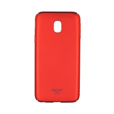 Kakusiga Lange Series Hard Protective Case priekš Samsung Galaxy J5 (2017) J530 - Sarkans - plastikas aizmugures apvalks (bampers, vāciņš, PU back cover, bumper shell)
