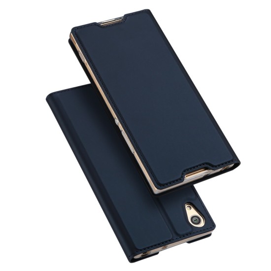 Dux Ducis Skin Pro series priekš Sony Xperia XA2 H4113 - Tumši Zils - sāniski atverams maciņš ar magnētu un stendu (ādas maks, grāmatiņa, leather book wallet case cover stand)