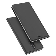 Dux Ducis Skin Pro series priekš Nokia 2 - Tumši Pelēks - sāniski atverams maciņš ar magnētu un stendu (ādas maks, grāmatiņa, leather book wallet case cover stand)