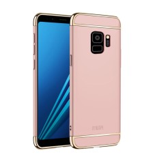 MOFI 3-In-1 Plastic Back Case for Samsung Galaxy S9 G960 - Rose Gold - plastikas aizmugures apvalks (bampers, vāciņš, PU back cover, bumper shell)