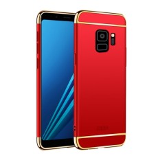 MOFI 3-In-1 Plastic Back Case for Samsung Galaxy S9 G960 - Red - plastikas aizmugures apvalks (bampers, vāciņš, PU back cover, bumper shell)