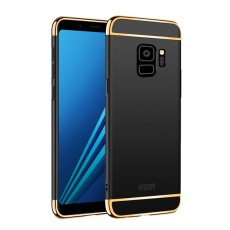 MOFI 3-In-1 Plastic Back Case for Samsung Galaxy S9 G960 - Black - plastikas aizmugures apvalks (bampers, vāciņš, PU back cover, bumper shell)