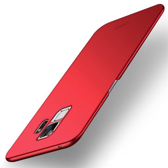 MOFI Shield Slim Plastic Phone Casing for Samsung Galaxy S9 G960 - Red - matēts plastikas aizmugures apvalks (bampers, vāciņš, slim silicone cover shell, bumper)