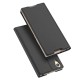 Dux Ducis Skin Pro series priekš Sony Xperia XZ2 Compact H8324 - Tumši Pelēks - sāniski atverams maciņš ar magnētu un stendu (ādas maks, grāmatiņa, leather book wallet case cover stand)