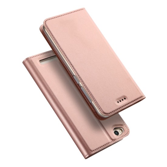 Dux Ducis Skin Pro series priekš Xiaomi Redmi 5A - Rozā Zelts - sāniski atverams maciņš ar magnētu un stendu (ādas maks, grāmatiņa, leather book wallet case cover stand)