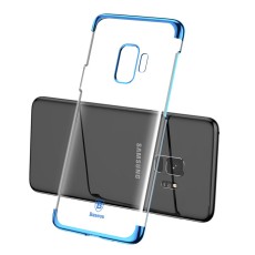 BASEUS Glitter Series Plating Back Case for Samsung Galaxy S9 G960 - Blue - plastikas aizmugures apvalks (bampers, vāciņš, slim TPU silicone case shell cover, bumper)