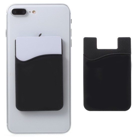 Silicone Adhesive Credit / ID Card Holder for All Phones - silikona kredītkaršu vai ID karšu turētājs