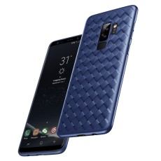 BASEUS BV Woven Texture Soft TPU Mobile Casing priekš Samsung Galaxy S9 G960 - Zils - silikona aizmugures apvalks (bampers, vāciņš, slim TPU silicone case shell cover, bumper)
