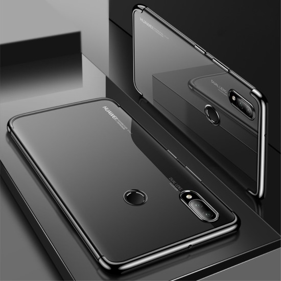 CAFELE Electroplating Soft TPU Phone Case priekš Huawei P20 Lite - Melns - silikona aizmugures apvalks (bampers, vāciņš, ultra slim TPU silicone case cover, bumper)