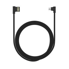 Devia 1M King 90 Degree USB to 90 Degree Micro USB cable - Melns - microUSB lādēšanas un datu kabelis / vads