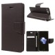 Mercury Bravo Flip Case priekš LG X Power K220 - Brūns - sāniski atverams maciņš ar stendu (ādas grāmatveida maks, leather book wallet cover stand)