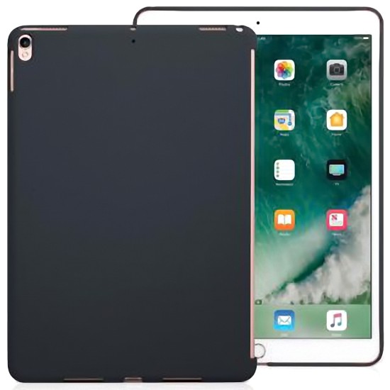 Mercury Soft Jelly Case priekš Apple iPad 9.7 2017 / 2018 - Melns - matēts silikona apvalks (bampers, vāciņš, slim TPU silicone cover shell, bumper)