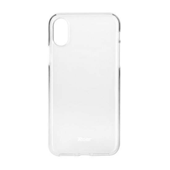 RoarKorea Jelly Clear priekš Samsung Galaxy A6 Plus (2018) A605 - Caurspīdīgs - silikona aizmugures apvalks (bampers, vāciņš, slim TPU silicone case cover, bumper)