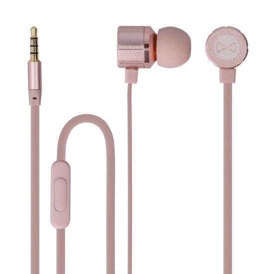 Forever earphones MSE-200 Универсальные наушники 3.5мм с микрофоном - Розовое Золото
