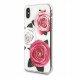 Guess Flower Desire Rose series GUHCPXROSTRT priekš Apple iPhone X / XS - Caurspīdīgs - plastikāta apvalks (bampers, vāciņš, slim TPU case cover, bumper)