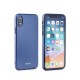 RoarKorea Darker series Matte Hard Protective Back Case priekš Huawei Y6 (2018) - Zilā - matēts plastikas aizmugures apvalks (bampers, vāciņš, PU back cover, bumper shell)