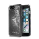 Guess Glitter Liquid series GUHCI8GLUFLSI priekš Apple iPhone 7 / 8 / SE2 (2020) / SE3 (2022) - Sudrabains - plastikāta aizmugures apvalks / bampers-vāciņš