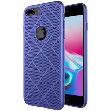 NILLKIN Air Series Heat Dissipation Matte PC Hard Case priekš Apple iPhone 8 Plus - Zils - plastikas aizmugures apvalks (bampers, vāciņš, PU back cover, bumper shell)