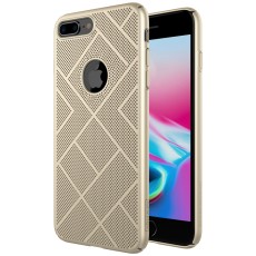 NILLKIN Air Series Heat Dissipation Matte PC Hard Case priekš Apple iPhone 8 Plus - Zelts - plastikas aizmugures apvalks (bampers, vāciņš, PU back cover, bumper shell)