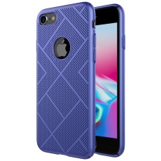 NILLKIN Air Series Heat Dissipation Matte PC Hard Case priekš Apple iPhone 8 - Zils (ar izgriezumu) - plastikas aizmugures apvalks (bampers, vāciņš, PU back cover, bumper shell)
